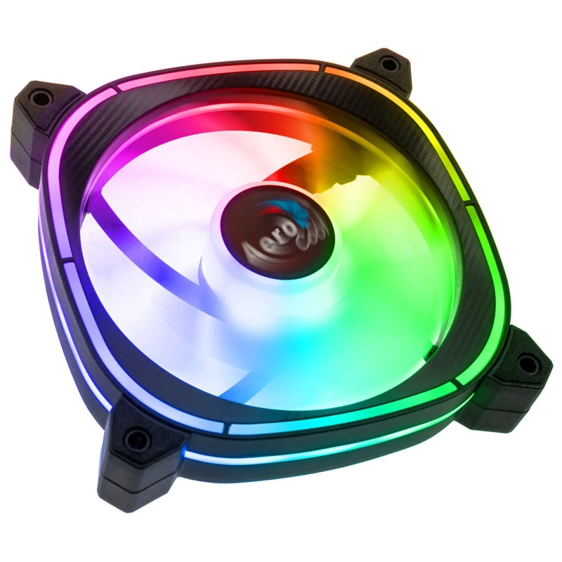 AEROCOOL 120 mm Astro 12F ARGB LED korpuso ventiliatorius — 120 mm, ARGB apšvietimas, 3 kontaktų maitinimas