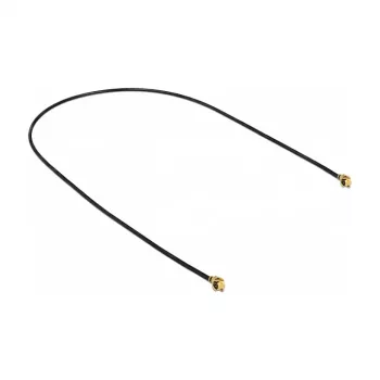 Koaksialinis kabelis DeLOCK 89609 0,3 m MHF (I-PEX) juoda, auksinė