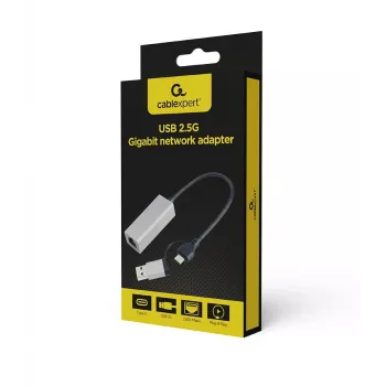 “PowerLine” tinklo adapteris Gembird A-USB3AC-LAN2G-01 2500 Mbit/s Ethernet LAN