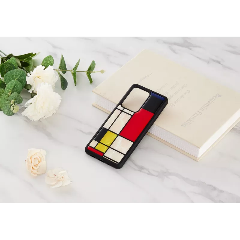 Apsauginis telefono dėklas iKins Samsung Galaxy S20 Ultra — Mondrian Juoda
