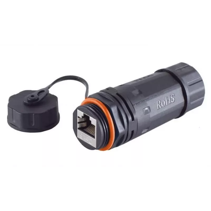Microconnect KONCAT6A68 laido jungčių adapteris RJ-45 juodas