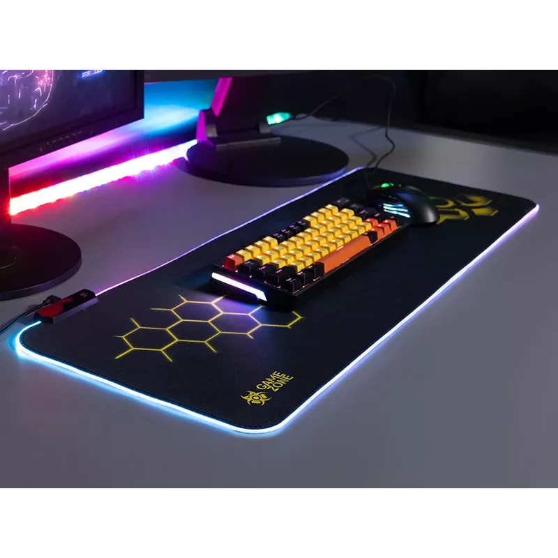 TRACER Klaviatūros ir pelės kilimėlis GAMEZONE Hexy1 RGB 80/30/0,4