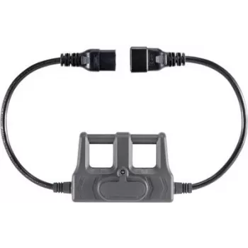 VOLTCRAFT CAA-1L 16 matavimo adapteris IEC įrenginio kištukas C20 - IEC įrenginio lizdas C19 tamsiai pilkas (CAA-1L 16)