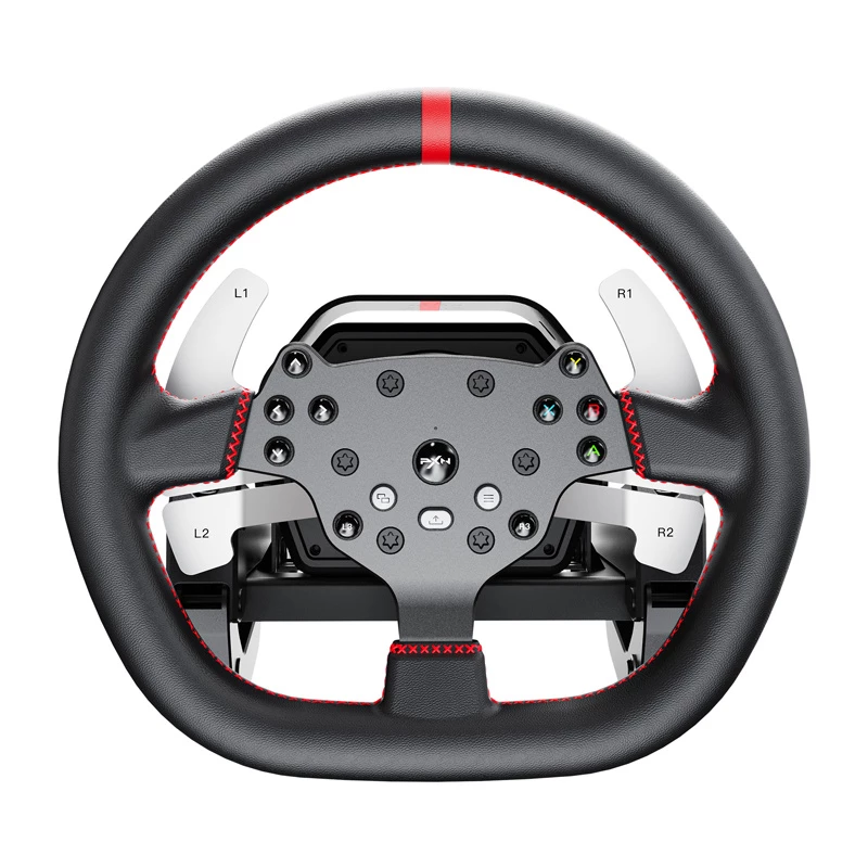 Vairas ir pedalų rinkinys PXN V10 Pro, skirtas PC, PS4, Xbox One, Xbox Series X|S — suderinamas su jėgos grįžtamuoju ryšiu, USB jungtis