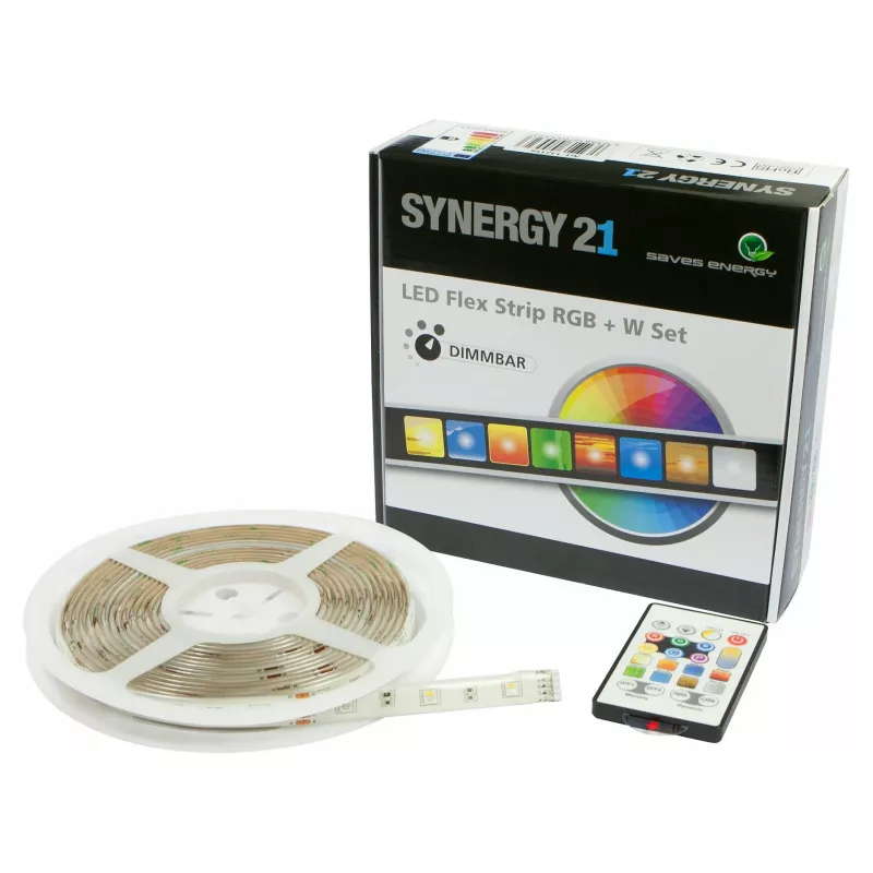 Synergy 21 LED Flex Strip 5050 - 30 RGB-W DC12V complete Set V2