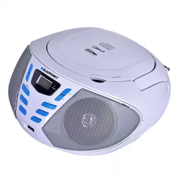 Blaupunkt BB7-WH nešiojama stereo sistema Skaitmeninė 2,4 W FM Pilka MP3 atkūrimas