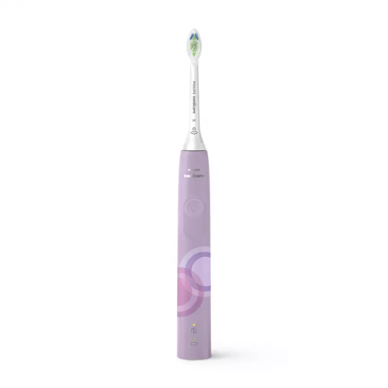 Soninis elektrinis dantų šepetėlis Philips 4100 Series HX3689/44 — įmontuota ličio jonų baterija, 1 rankena, 1 šepetėlio galvutė, kasdienės priežiūros režimas, alyvinis