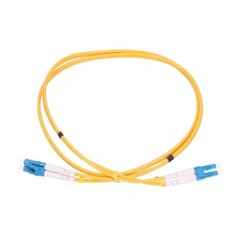 komutacinis kabelis LC/UPC – LC/UPC vienmodis dvipusis 3 mm, 5 m, Extralink