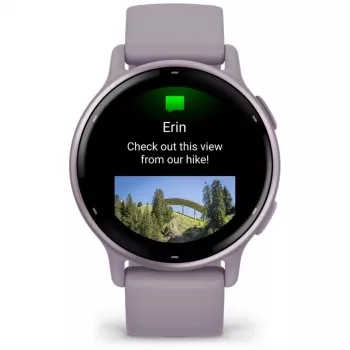 Garmin Vivoactive 5 3,05 cm (1,2) AMOLED skaitmeninis 390 x 390 pikselių jutiklinis ekranas violetinis Wi-Fi GPS (palydovinis)