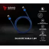 Savio GCL-02 HDMI kabelis 1,8 m HDMI A tipo (standartinis) juoda, mėlyna