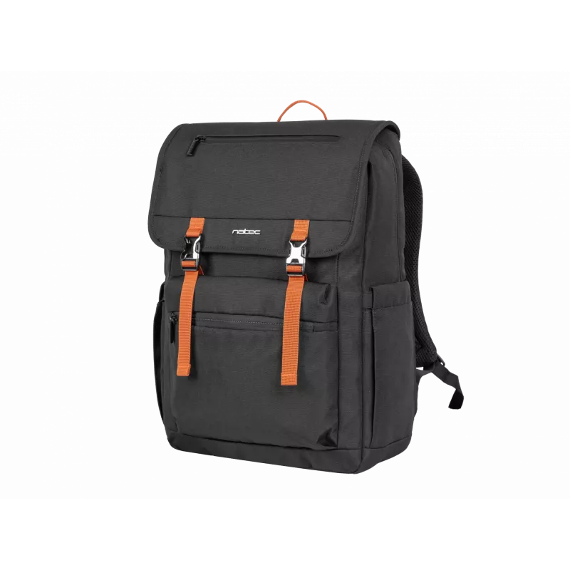 NATEC Niala Ginger Orange 39,6 cm (15,6 inch) Kuprinė Juoda