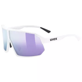 Uvex sportstyle 237 kelių sporto šakų akiniai Unisex pusiau berėmiai B altos spalvos
