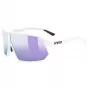 Uvex sportstyle 237 kelių sporto šakų akiniai Unisex pusiau berėmiai B altos spalvos