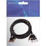 Garso gyvatės kabelis Omnitronic 8×RCA į 8×1/4 colio mono lizdas, 15 m, modelis 30304748
