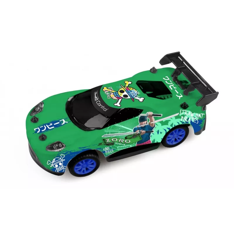 RC rally automobilis REVELL One Piece Zoro — nuotolinio valdymo modelis, kolekcinis teminis dizainas