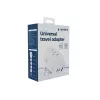 Sieninis kelioninis adapteris GEMBIRD TPA-1A2C20-02-W 20W — 1×USB-A + 2×USB-C, Type G kištukas, 100–250V, baltas