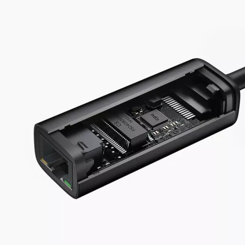 Ethernet adapteris Aukey CB-A30 USB‑C į Gigabit RJ45 10/100/1000 Mbps, USB 3.0, aliuminis, LED indikatoriai