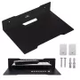 Wall shelf for decoder MACLEAN MC-122, steel, Juoda, max load 5 kg, hole spacing 219 mm