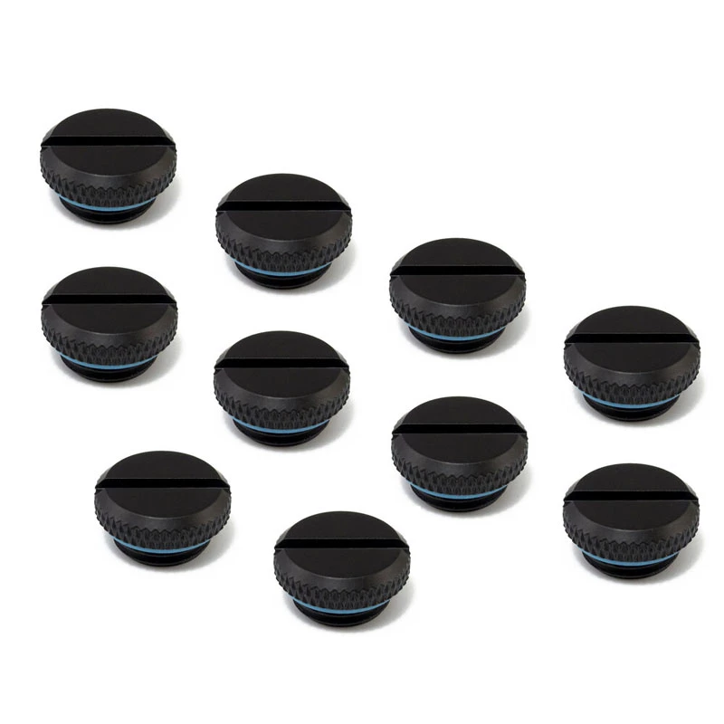 XSPC Plug V2 G1/4 col. Ag – 10 vnt. pakuotė, juodas matinis
