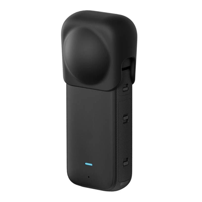 Silikoninis apsauginis objektyvo dangtelis Puluz, skirtas Insta360 X3 (juodas)