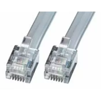 Tinklo kabelis Lindy RJ-12 M/M 5,0 m RJ-12 5 m Pilkas