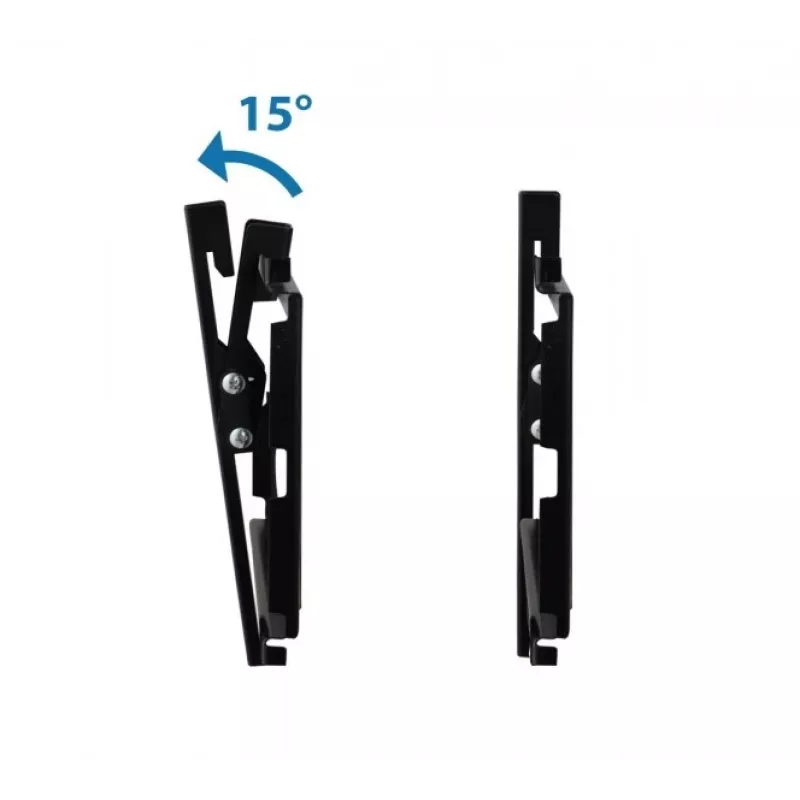 Sieninis TV laikiklis ESPERANZA ERW010 14 colių–50 colių (35.6–127 cm), pakreipimas 15°, VESA 75x75–200x200, maks. apkrova 25 kg, juodas
