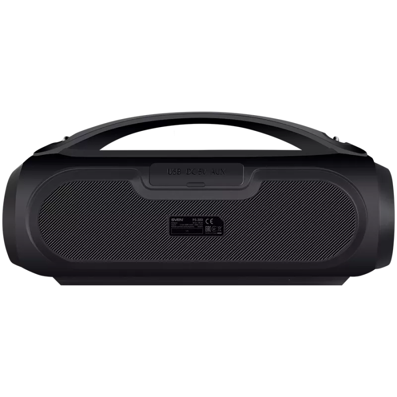 Garsiakalbis SVEN PS-380, juodas (40W, atsparus vandeniui (IPx5), TWS, Bluetooth, FM, USB, 3000 mA*h)