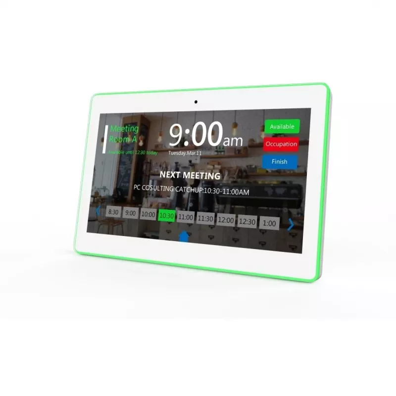 ALLNET MT15RK3399A10WPoENFC planšetinis kompiuteris 15 colių RGB LED, Android 10, NFC, PoE susitikimų kambariams