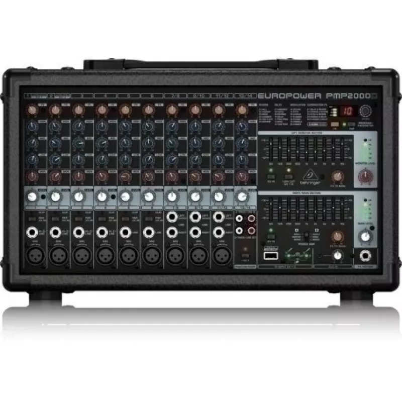 Behringer PMP2000D garso maišytuvas 14 kanalų 2000 W juodas