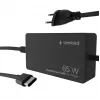 Cablexpert NPA-AC-PDQC65-01 65 W PowerDelivery GaN USB Type-C greitasis įkroviklis, juodas | Cablexpert