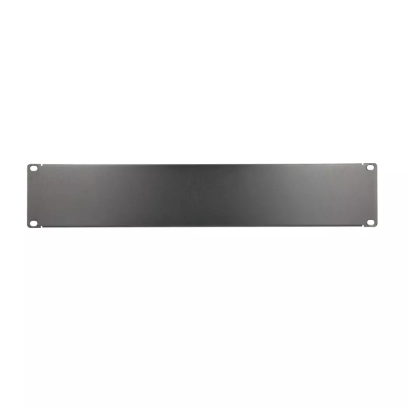 Stovo uždarymo plokštė Extralink Front Blank Panel 2U 19 col. juoda, plieninis korpusas