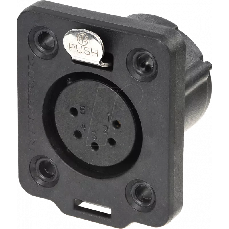 Neutrik NC5FDX-TOP laidinė jungtis XLR juoda (NC5FDX-TOP)