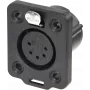 Neutrik NC5FDX-TOP laidinė jungtis XLR juoda (NC5FDX-TOP)