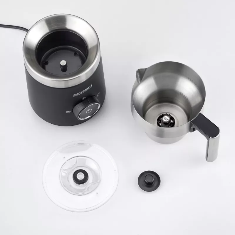 Severin SM 3585 Pieno putotojas Automatinis pieno putotojas Juodas - Sidabrinis (SM3585)