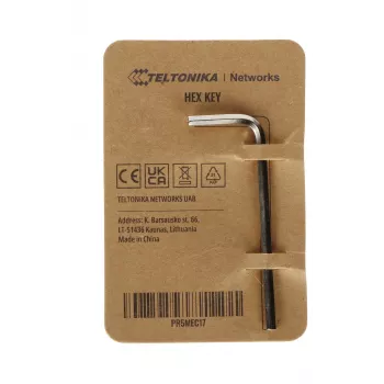 Šešiabriaunis raktas Teltonika 19 x 53 x 2,5 mm nikeliuotas kampinis PR5MEC17