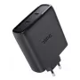 TRUST Maxo 100W 2-Port USB-C GaN Charger — 100 W, 2× USB-C, 20 V max, 2 m kabelis, Juoda