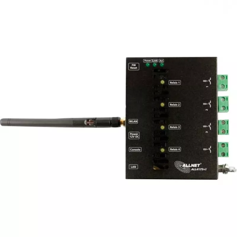 Tinklo perjungimo įrenginys ALLNET ALL4175v2 — 4 relės išėjimai, 230VAC 10A