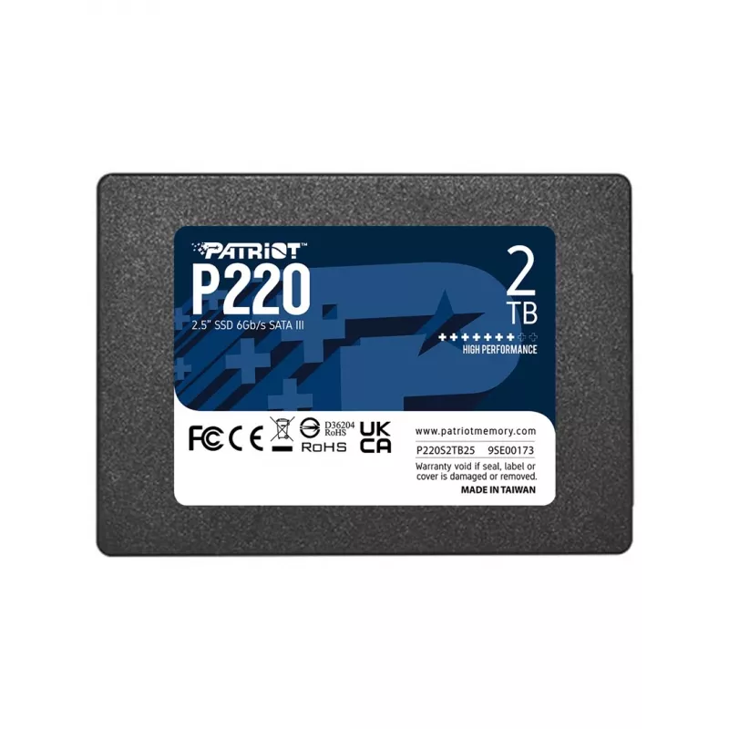 Patriot P220S2TB25 saugojimo diskas 2 TB SATA 6Gb/s