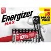 Vienkartinė baterija Energizer MAX AAA šarminė 1,5 V — 8 vnt., cilindrinė, 10 metų galiojimo laikas