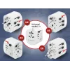 Keliautojo adapteris GEMBIRD TPA-EU2A1C15-01-W — 15 W, E tipo kištukas, 2× USB-A + 1× USB-C, 100–250 V