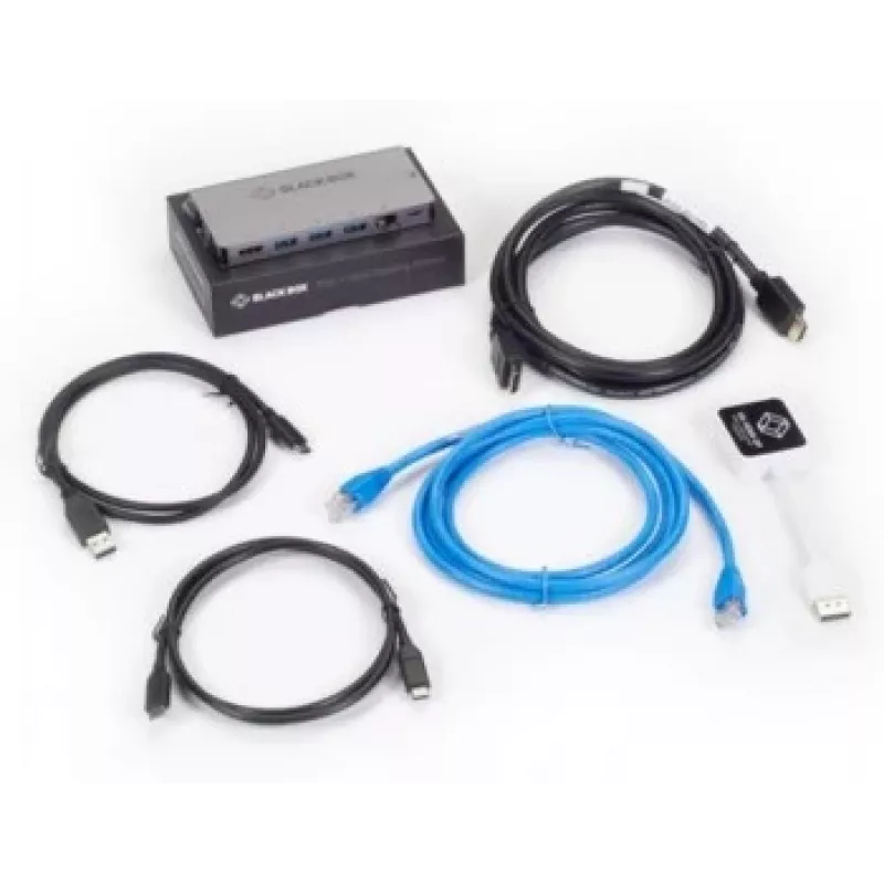Juoda Box USB C dokinimo stotelė - Displayport rinkinys