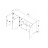 Cama 3D komoda ALMA 180x41.5xH90 kašmyro