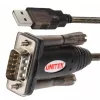 UNITEK Y-105A serijinis laidas juodas 1,5 m USB Type-A DB-9