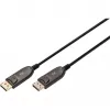 DisplayPort AOC hibridinis šviesolaidinis kabelis, UHD 8K (juodas, 30 metrų)