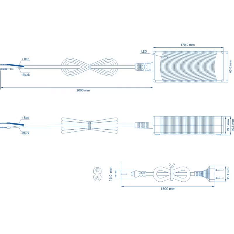 Teltonika PR318EUA maitinimo adapteris patalpose 130 W juodas