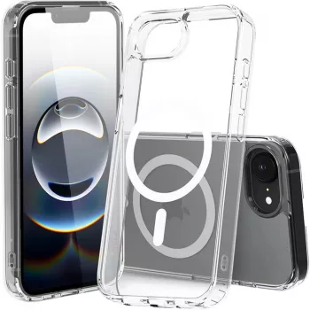 Nevox StyleShell SHOCKFlex - iPhone 16e/17e kompatibel zu MagSafe, permatomas