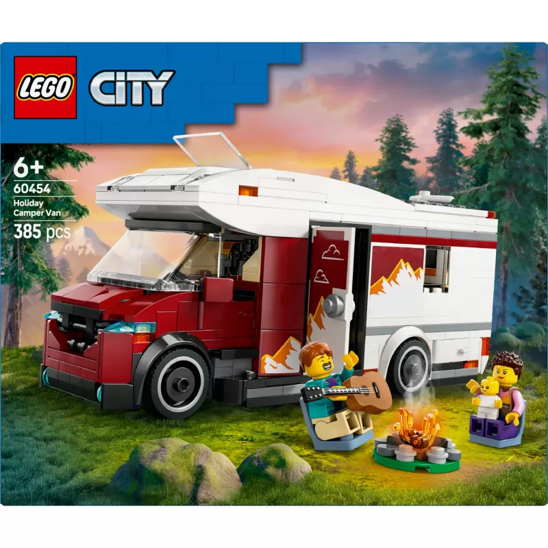 Konstruktorius LEGO City Adventure Camper 60454, 385 detalių, aukštis 80 mm, nuo 6 metų