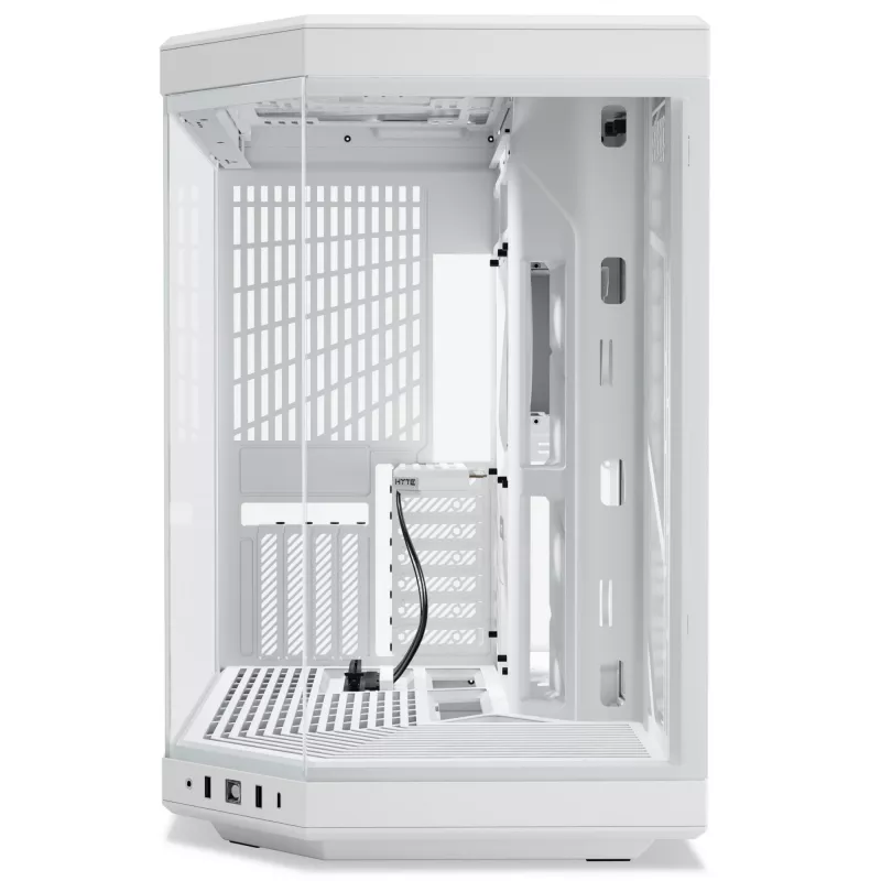 PC korpusas HYTE Y70 Midi Tower baltas – palaiko EATX, GPU iki 42,2 cm, CPU aušintuvo aukštis 18 cm