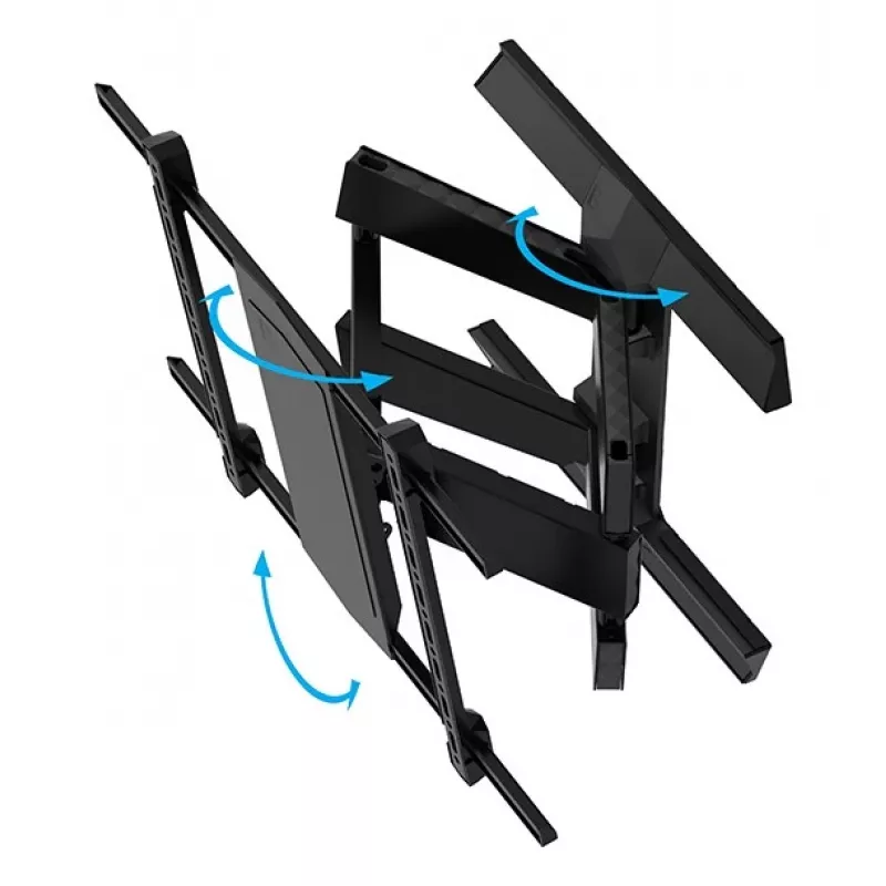 Sieninis laikiklis B-TECH BT8227/B 600x400 75 colių TV, maks. apkrova 50 kg