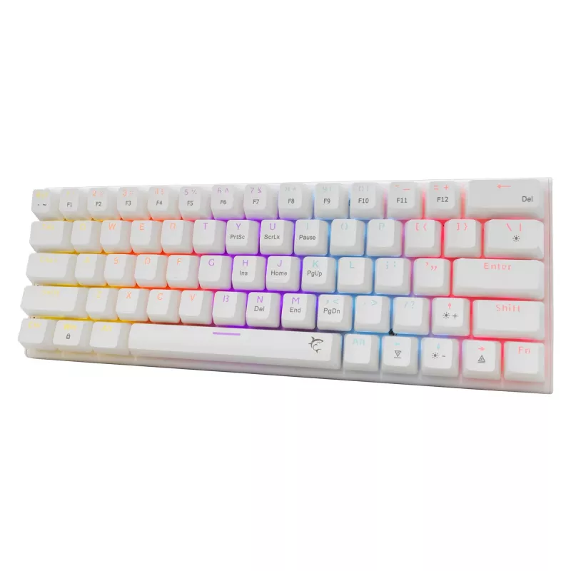 Mechaninė klaviatūra White Shark Wakizashi-2 US Red Switch, TKL/US išdėstymas, balta